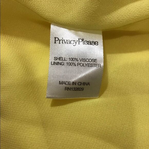 Privacy Please Dress Yellow Maxi Acme Cold Shoulder Maxi Dress Size Large - Picture 6 of 6